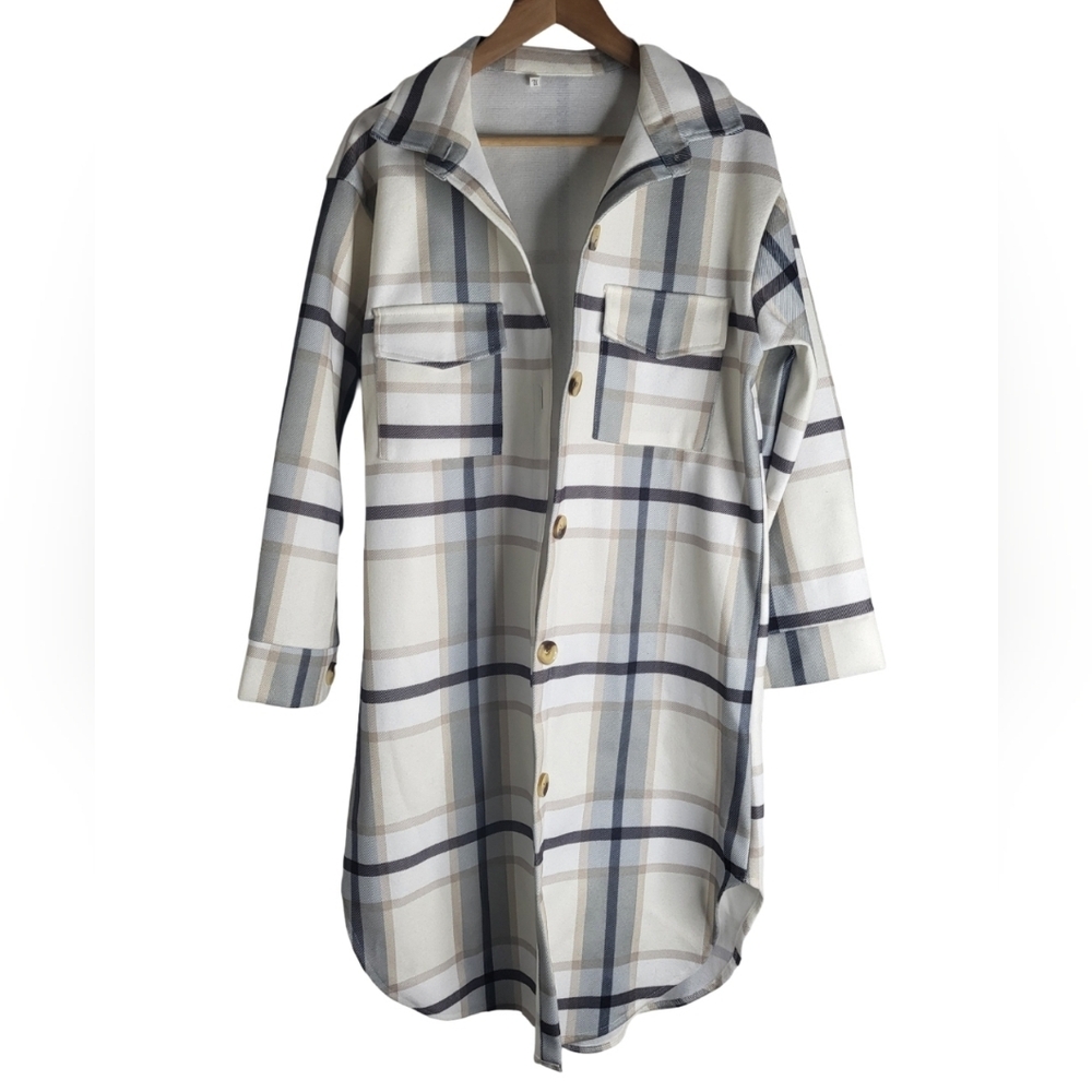Plaid Women's Pea Coat